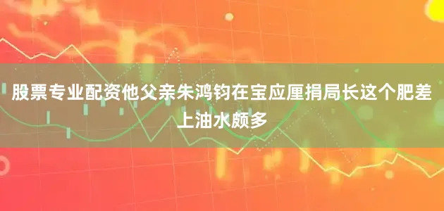股票专业配资他父亲朱鸿钧在宝应厘捐局长这个肥差上油水颇多